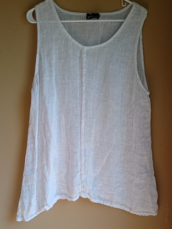 Fenini Tops - Fenini Gossy Breathable Long Line Laggenlook Tank Top Size XL